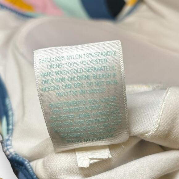 Kona Sol One Piece Swimsuit Size Small Adjustable Straps Vertical Stripes - Picture 7 of 8